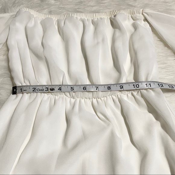 TOBI Off The Shoulder White Mini Dress - Picture 4 of 8